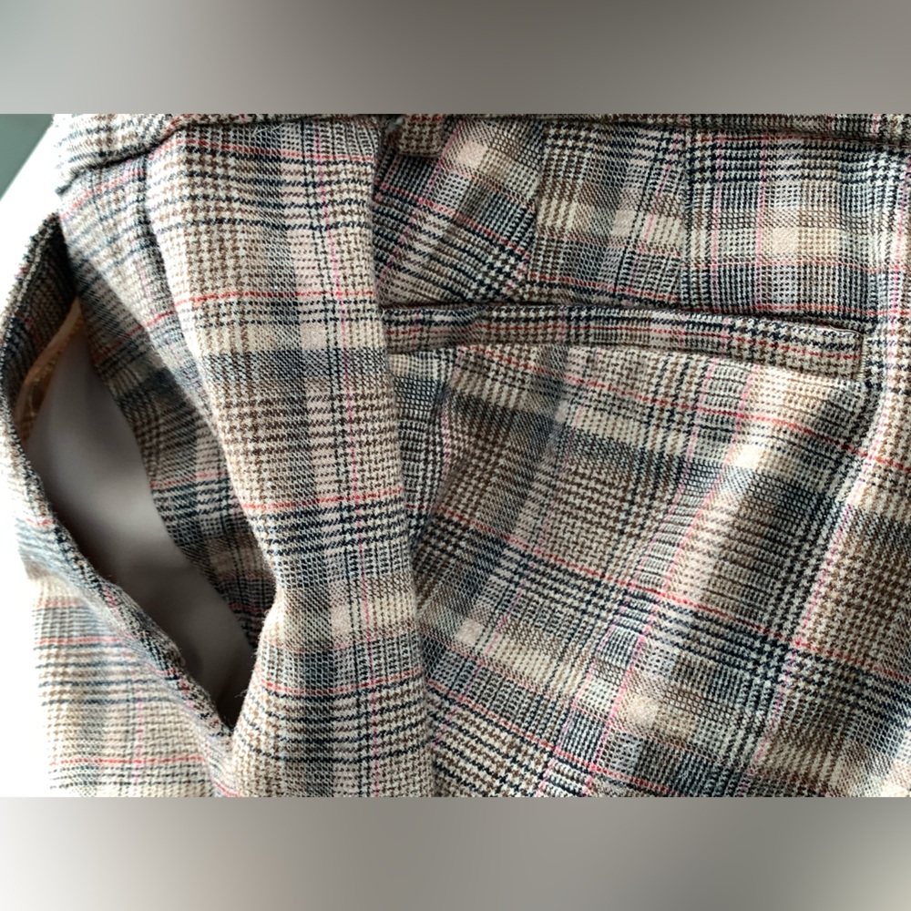 Talbots Hampshire Ankle Lined Wool Blend Lux Plaid Pants 12 - Picture 10 of 10